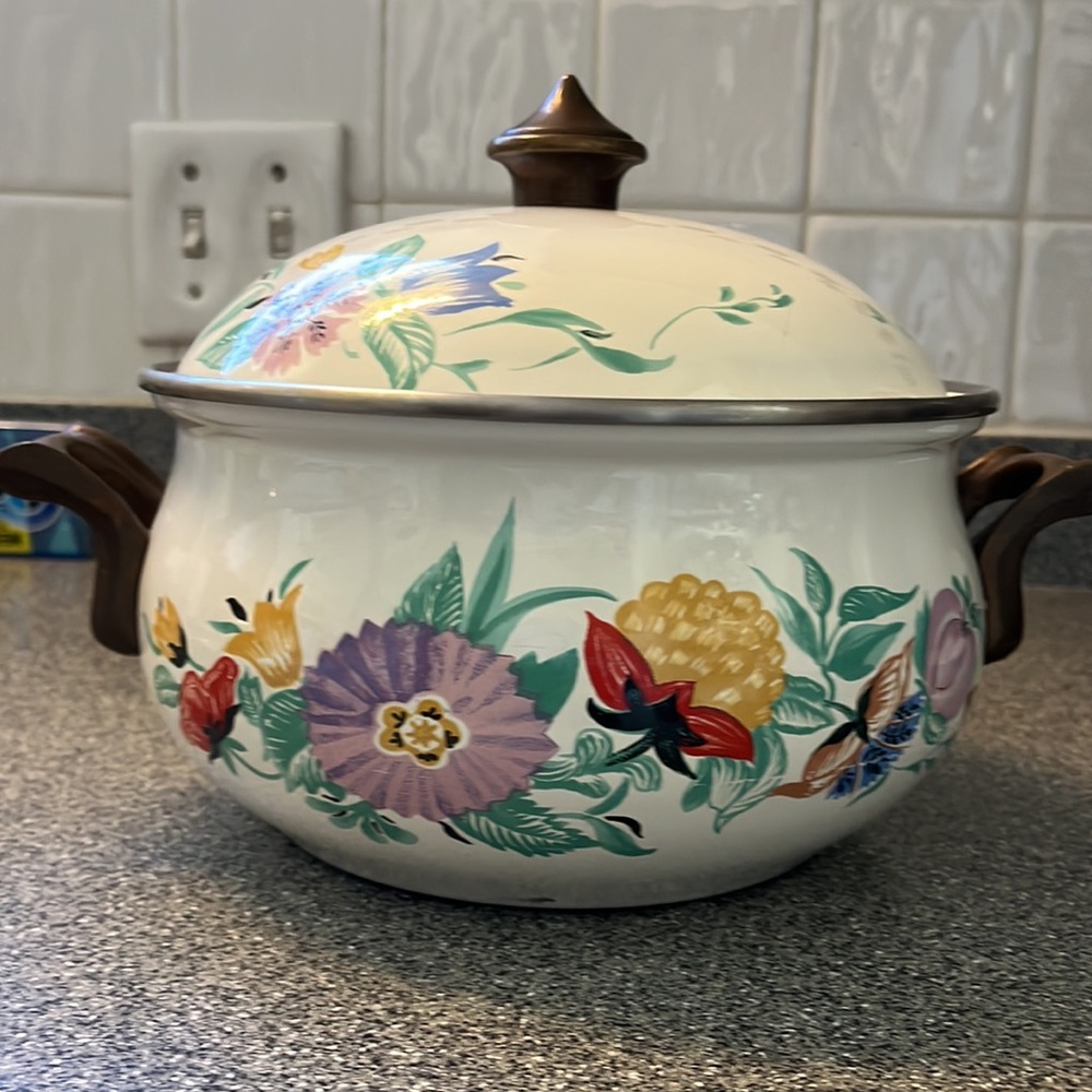 VTG RARE Asta Ware Enamel Dutch Oven